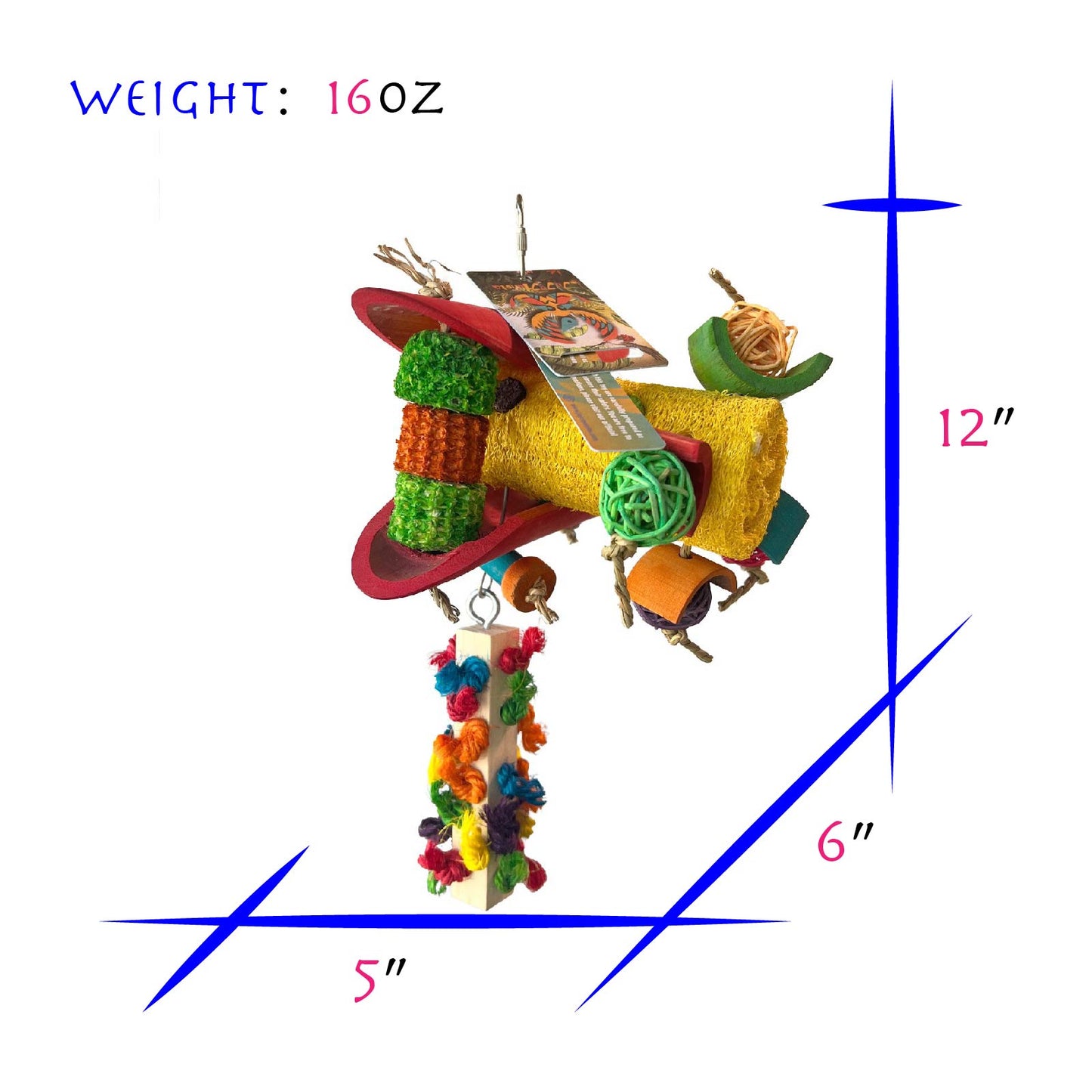 Rainbow Airplane Preening Block Set